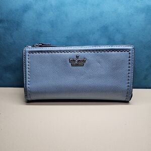 Kate Spade Blue Leather Wallet